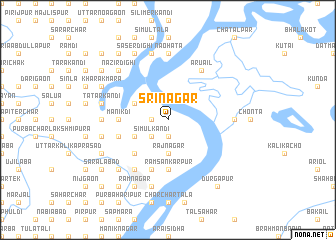 map of Srinagar