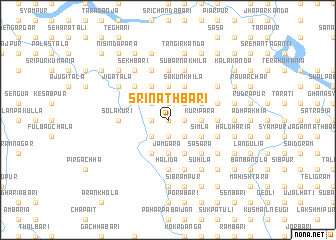 map of Srināthbāri