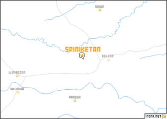 map of Srī Niketan