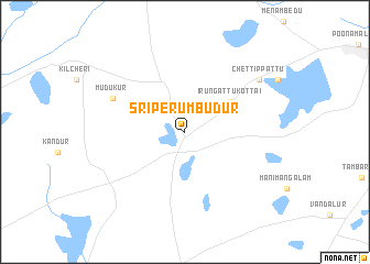 map of Srīperumbūdūr