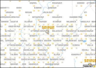 map of Srīpur