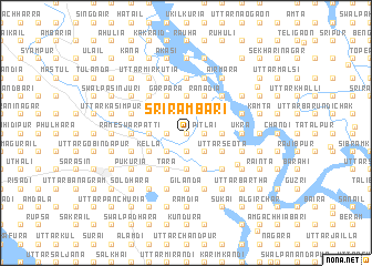 map of Srirāmbāri