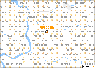 map of Srirāmdi