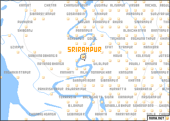 map of Srīrāmpur