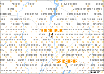 map of Srīrāmpur