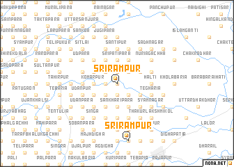 map of Srīrāmpur