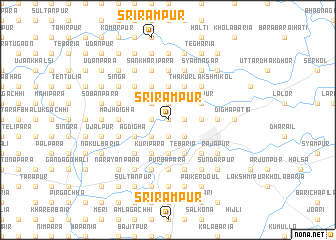 map of Srirāmpur