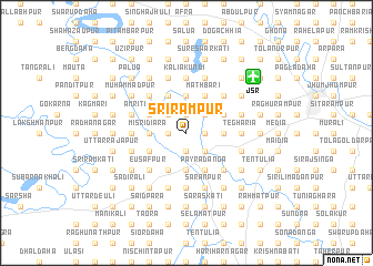 map of Srīrāmpur