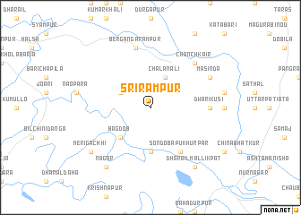 map of Srirāmpur