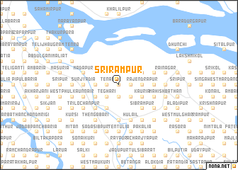 map of Srirāmpur