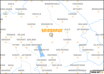 map of Srīrāmpur