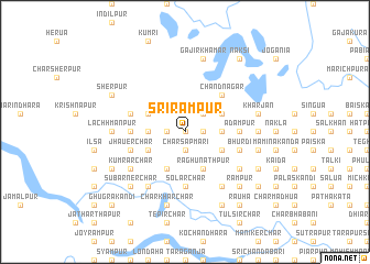 map of Srirāmpur