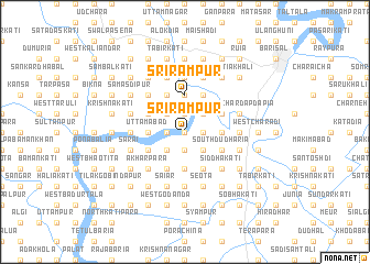 map of Srirāmpur