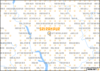 map of Srirāmpur