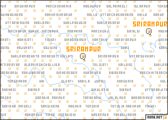 map of Srīrāmpur