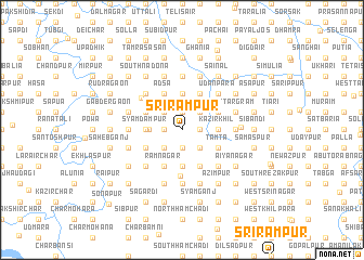 map of Srirāmpur