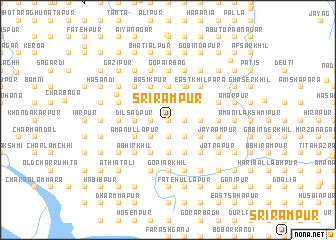 map of Srirāmpur