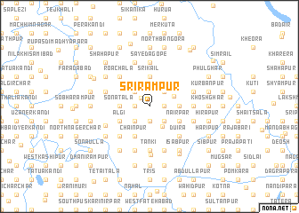 map of Srīrāmpur