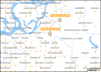 map of Srīrāmpur