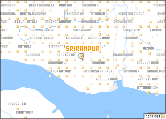 map of Srīrāmpur