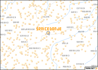 map of Srnice Donje