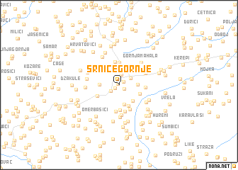map of Srnice Gornje