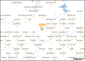 map of Srní