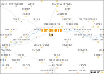 map of Srnosiete