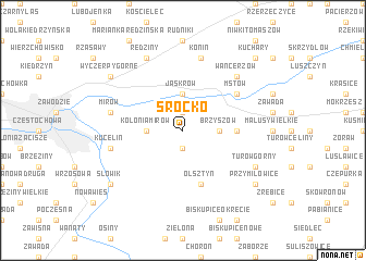 map of Srocko