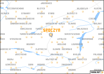 map of Sroczyn