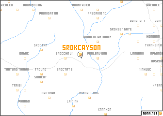 map of Srok Cay Son