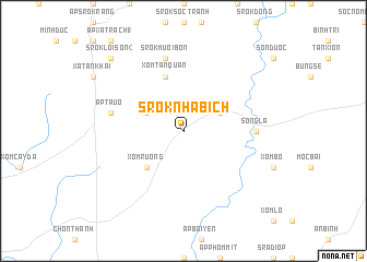 map of Srok Nhá Bích