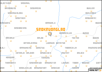 map of Srok Ruông Lào