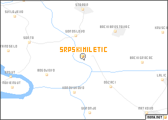 map of Srpski Miletić