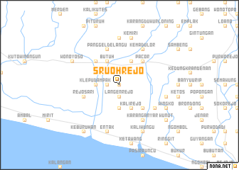 map of Sruohrejo