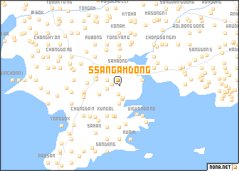 map of Ssangam-dong