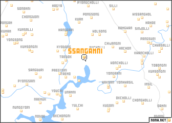 map of Ssangam-ni