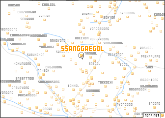 map of Ssanggae-gol