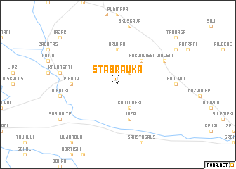 map of Stabrauka