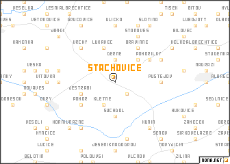 map of Stachovice