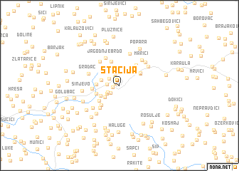 map of Štacija