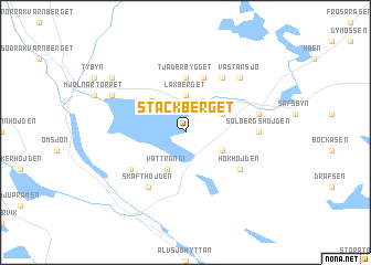 map of Stackberget