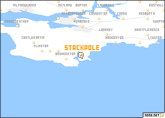 map of Stackpole