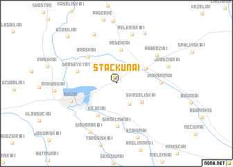 map of Stačkūnai