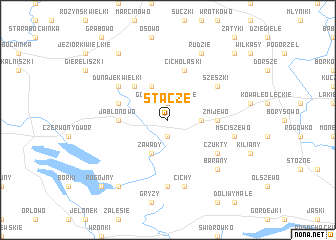 map of Stacze