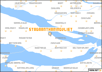 map of Stad aan ʼt Haringvliet