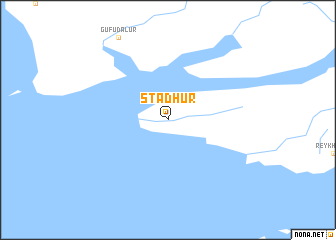 map of Staður