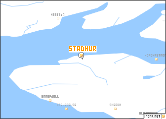 map of Staður