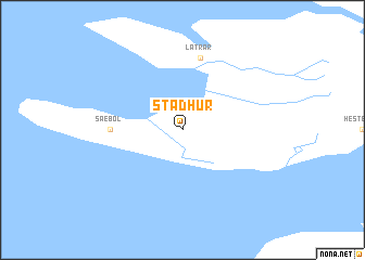 map of Staður