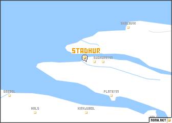 map of Staður